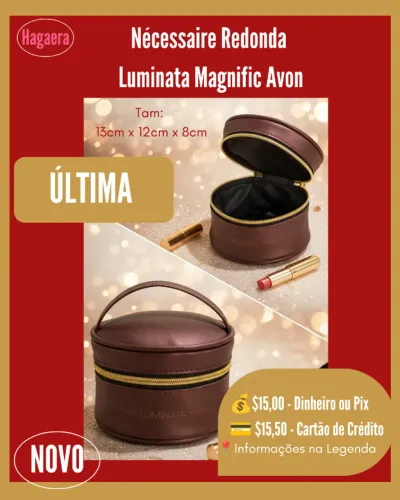 Nova: Nécessaire Redonda Avon Luminata Magnific (ÚLTIMA)