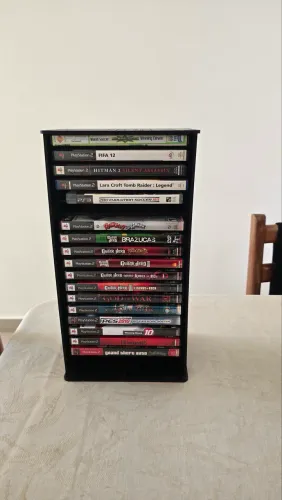 Suporte de jogos/ case - PlayStation / Xbox e DVD