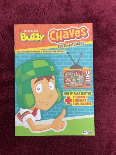 album de figurinha chaves - chiclete buzzy