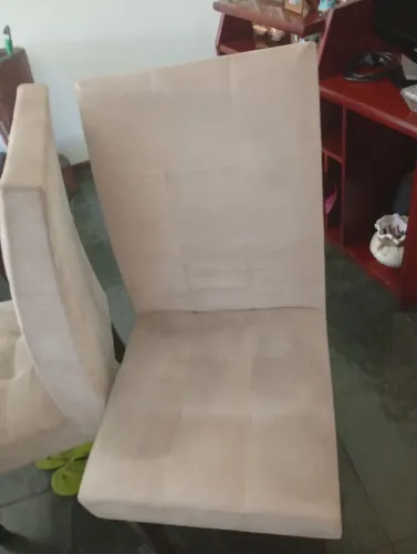 Mesa Marabraz tampo de vidro 4 cadeiras 