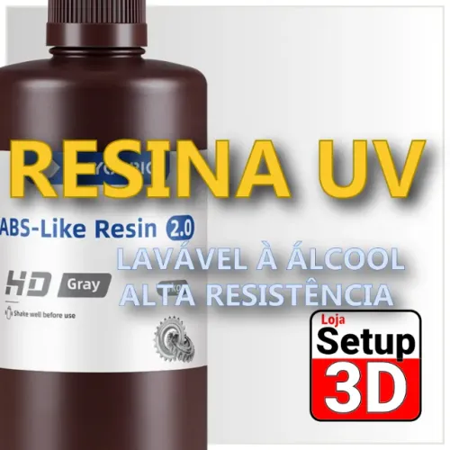 Resina para impressora 3D ANYCUBIC ABS like cinza 1kg