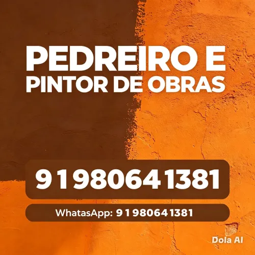 Pedreiro e pintor profissional 