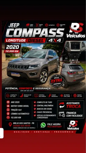 Jeep Compass Longitude 2.0 4X4 Dies. 16V Aut. 2020