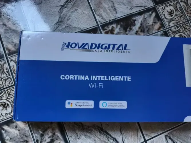 Motor e Trilho Cortina Inteligente Wi-Fi NovaDigital (Alexa / Google Assistant)