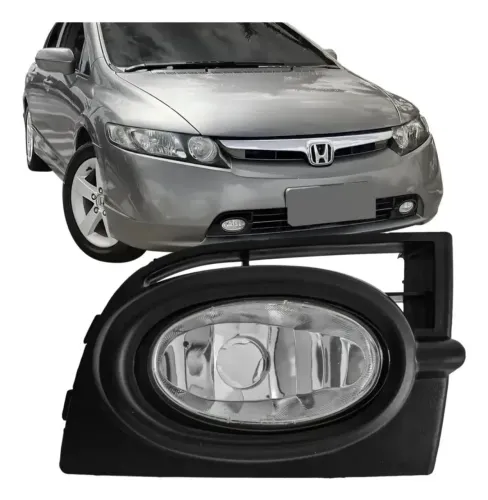 Farol Milha Neblina Honda New Civic 06 07 08 Lado passageiro