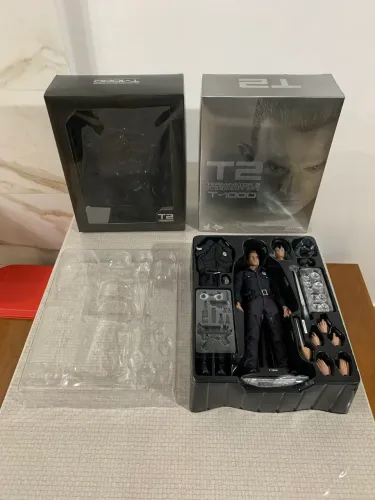 Hot toys 1/6 exterminador futuro t1000 policial terminator 2 julgamento t2 original coop