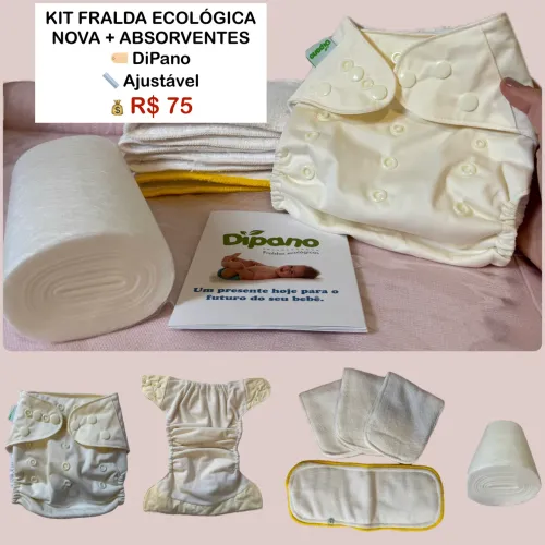 Kit de Fralda Ecológica Completo - diPano