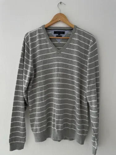 Suéter Tommy Hilfiger Original - Listrado - Tam L