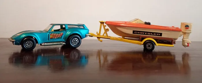 Matchbox Speed Kings K58A Corvette Power Boat