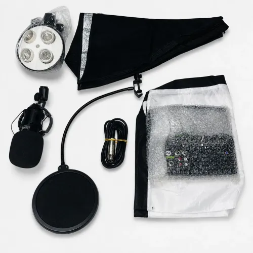 Kit de Estúdio - Som e Gravação com RingLight 