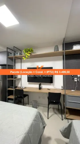 Apartamento para locação na Barra, Salvador-BA: 1 quarto, 1 sala, 1 banheiro, 22m² de área