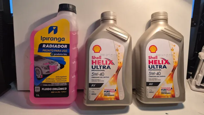 KIT ÓLEO 5W40 + LÍQUIDO DE ARREFECIMENTO 