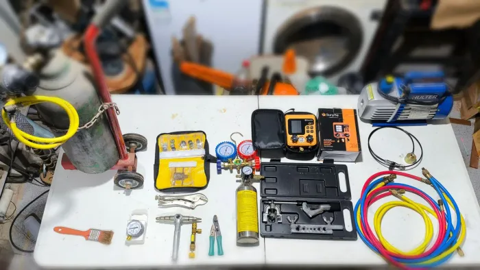 Kit ferramentas para refrigeração