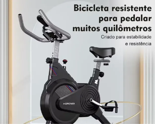 Bicicleta Ergométrica Compacta e Silenciosa - Bike Spinning para Apartamento, 150kg