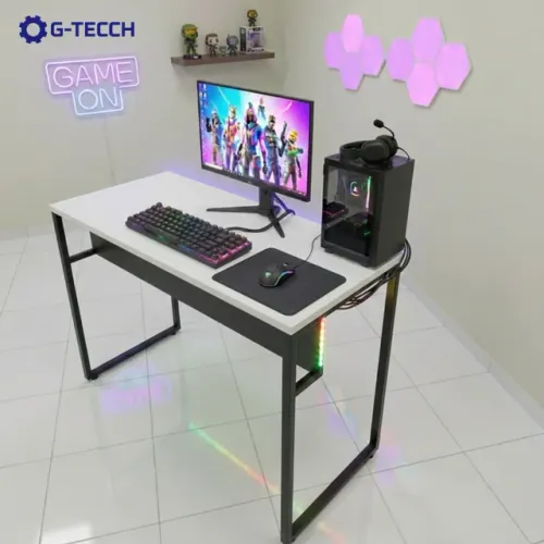 Mesa Gamer REFORÇADA NOVA 1,1m Multiuso Industrial para Computador Notebook de Estudo Birô