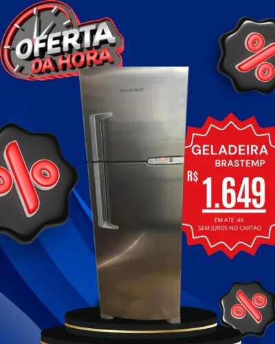 Geladeira brastemp frost free em inox 127v e com garantia *frete gratis !