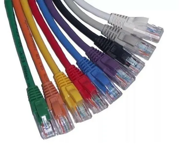 Cabo De Rede patch Cord Cat5e Utp 4 Pares P/ Ligar na internet videogames,PC, TV...