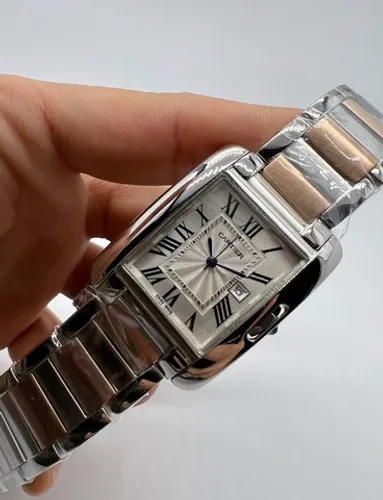 Relógio Cartier Tank 40mm Misto Rose Novo