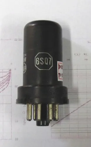 Válvula eletrônica antiga tipo 6SQ7. - Cód. 254 -