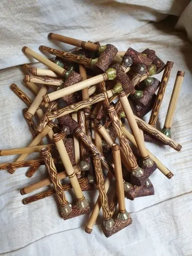 Kuripe aplicador de rapé indígena 