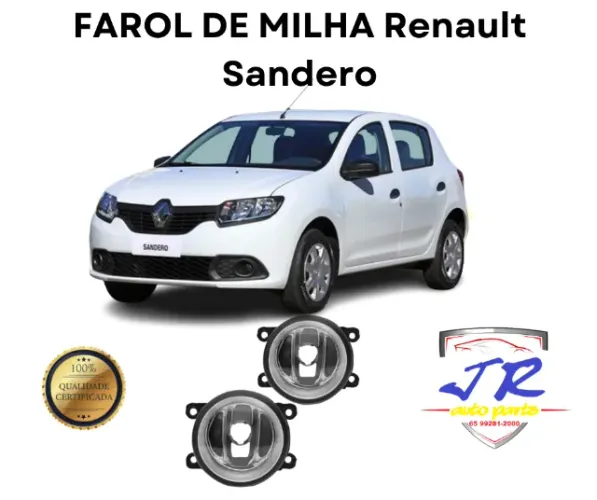 Par Farol Milha Sandero 2015