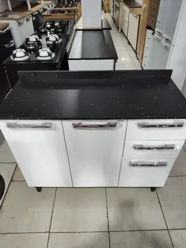 Balcão Itatiaia aço 1,05cm branco 