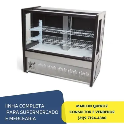Balcão de Torta 1,25M Polar 127/220v Novo