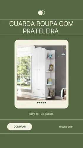 Promoção Guarda Roupa com Prateleira Lateral  - 28/11  