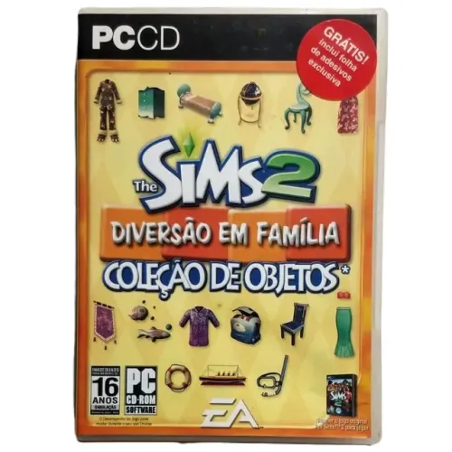 jogo the sims 2 diversão em família - coleção de objetos