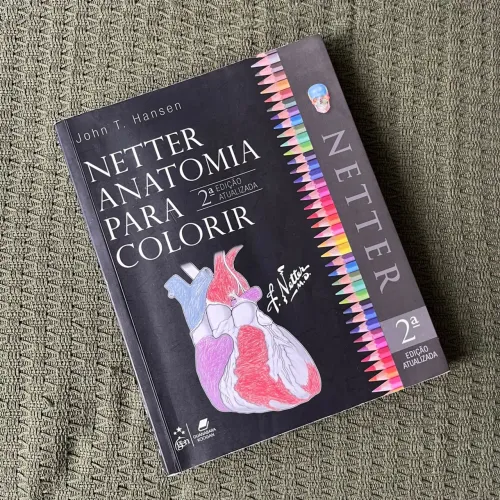 Livro Netter Anatomia Para Colorir 2ª Edição