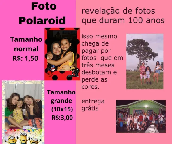 Revelação de Fotos Polaroid - fotos que duram 100 anos!