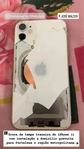 Tampa Traseira iPhone 11 - Troca com Instalação