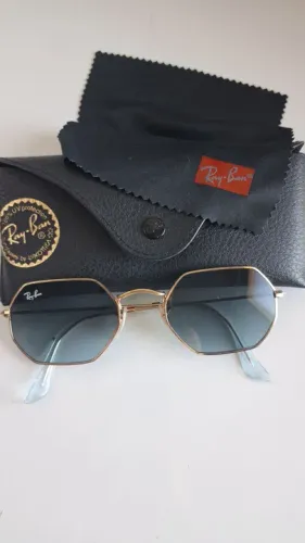 Óculos Ray-Ban ORIGINAL Octagonal - Azul degradê