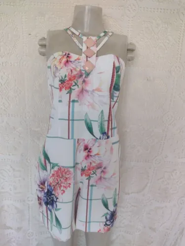 Macaquinho Branco estampado