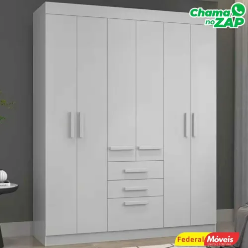 Guarda Roupa 7 Portas Novo Fazemos Entrega