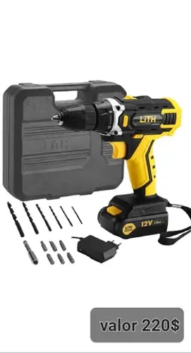 Parafusadeira E Furadeira 12v com kit novo entregamos