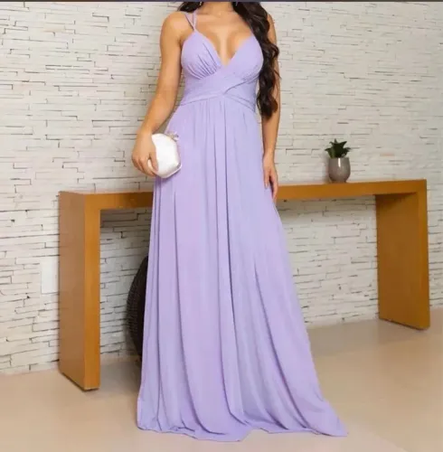 Vestido Longo Lilás