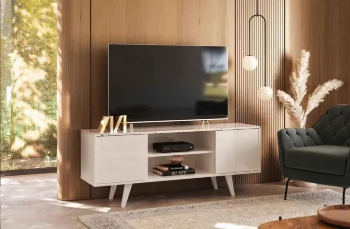 Rack moderno para TV com design elegante