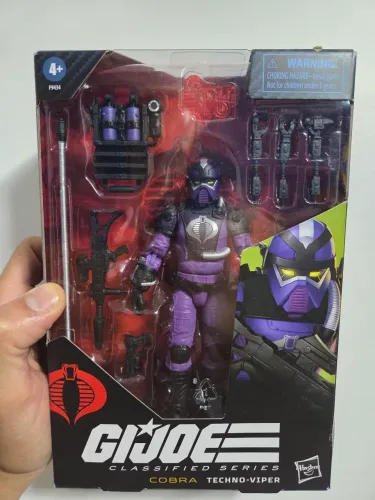 GI JOE Cobra Techno-Viper Classified Series Hasbro Figura de Ação Boneco