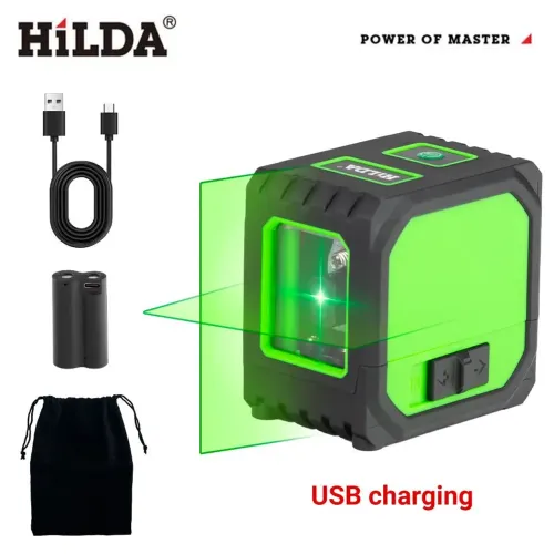 Nível a laser a bateria 2 linhas