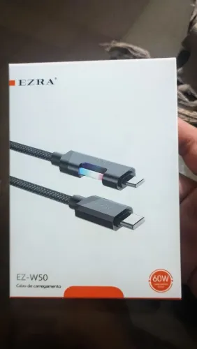 Cabo USB Tipo C dois lados Para Iphone e Mac