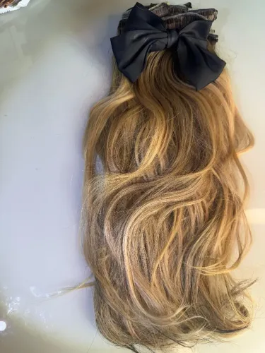 Cabelo loiro brasileiro do Sul - 65 cm, 255g - Qualidade Premium