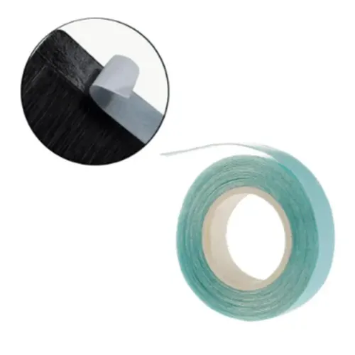 fita adesiva azul super hair tape 1cmx3m para mega hair aplique de cabelo tela