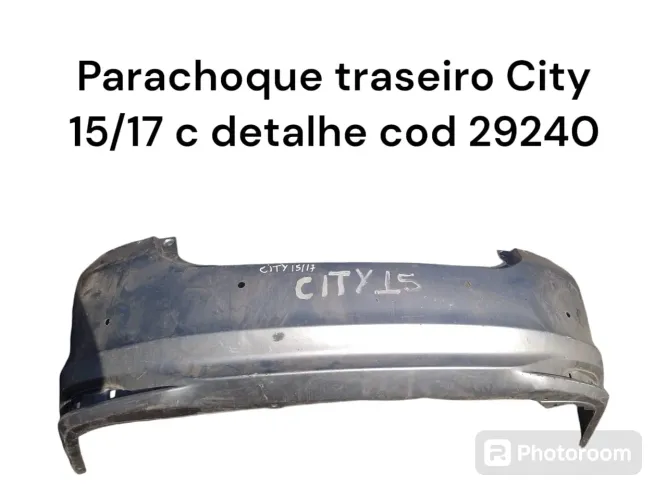 Parachoque Traseiro Honda City 2015 2017 C/detalhe Cod 29240
