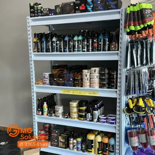 Mini porta pallet para produtos automotivos
