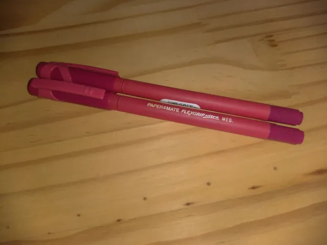 Canetas Paper Mate Flexgrip Ultra Vermelhas Vintage Raríssima Ponta Média