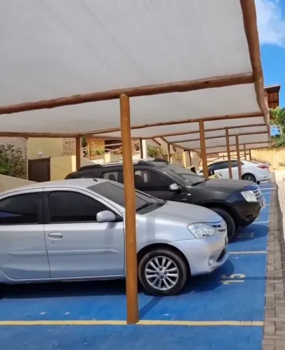 Cobertura para estacionamento em eucalipto Tratado com baixo custo
