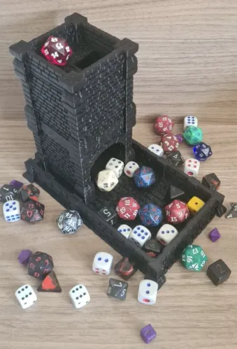 Torre de Dados - Dice tower para jogos!