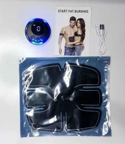 Tonificador abdominal estimula músculos barriga trincada usb sem fio abdômen novo
