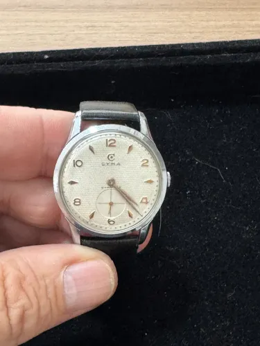 Relógio Cyma Suíço Vintage - Corda Manual - Small Seconds